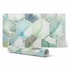 Protective Decorative Mat for Office Table Watercolor Mosaic 120x60 Cm