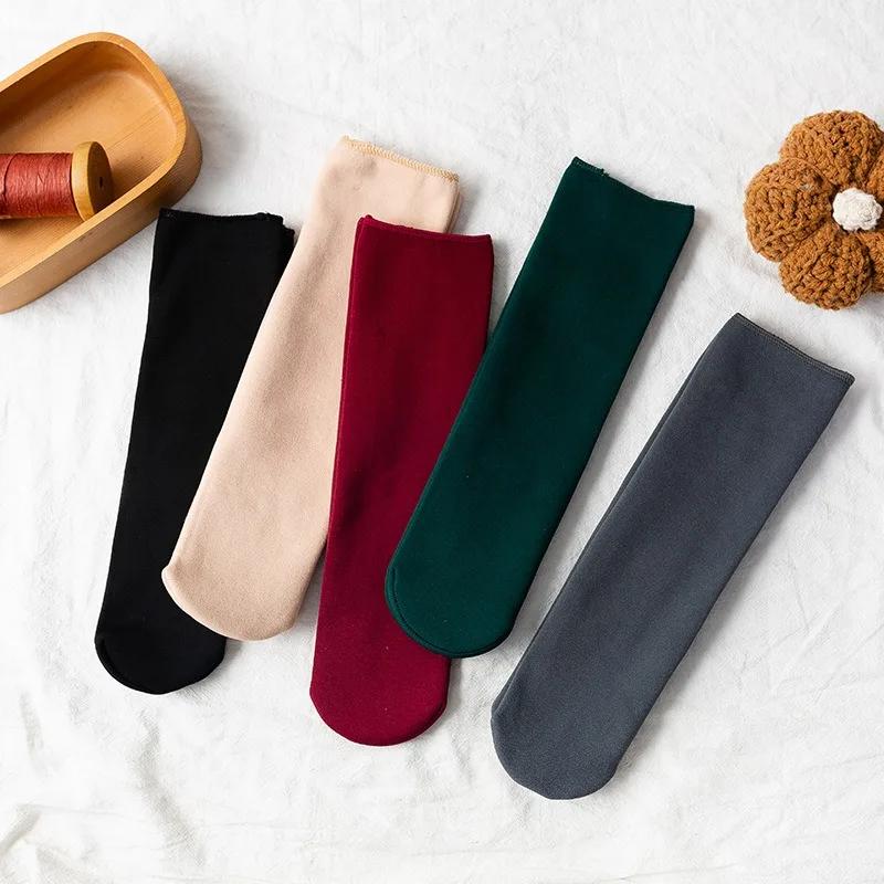 Autumn and Winter Nylon Plush and Thick Snow Socks Casual Home Floor Socks Anti Pilling Floor Socks Short Socks