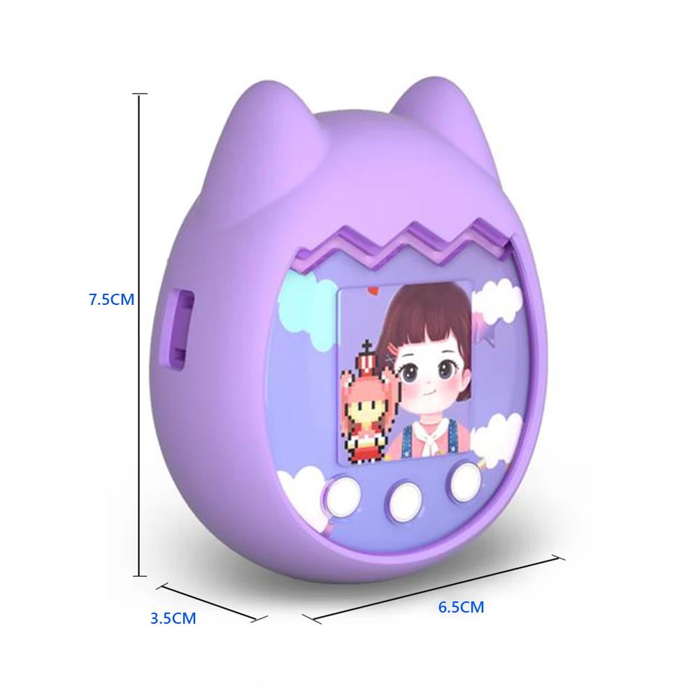 Silikon-Schutzhülle für Tamagotchi Pix virtuelle Haustiermaschine mit Handschlaufe Stoßfest Weiche Spielkonsolen-Schutzabdeckung