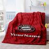 Bayern Munich Personalized Text Blanket Lightweight Customizable Blanket Warmthful Decor Perfect for Seaside Home Decor Chair Bedding for All Occasion