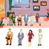 Pose Dollhouse Decorations Train Scenery DIY Character People Figures Model Building Passengers