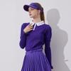 J.JANE Puff Sleeve Collar Knit (Purple)