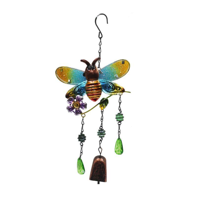 Wind Chimes Bells Hummingbird Bee Dragonfly Hanging Ornaments Garden Home Decor