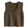 Women's Autumn and Winter Vest Ladies' Woolen Small Vest Layering Sweater Outer Wear Knitted Vest for Women Winter Outer Wear