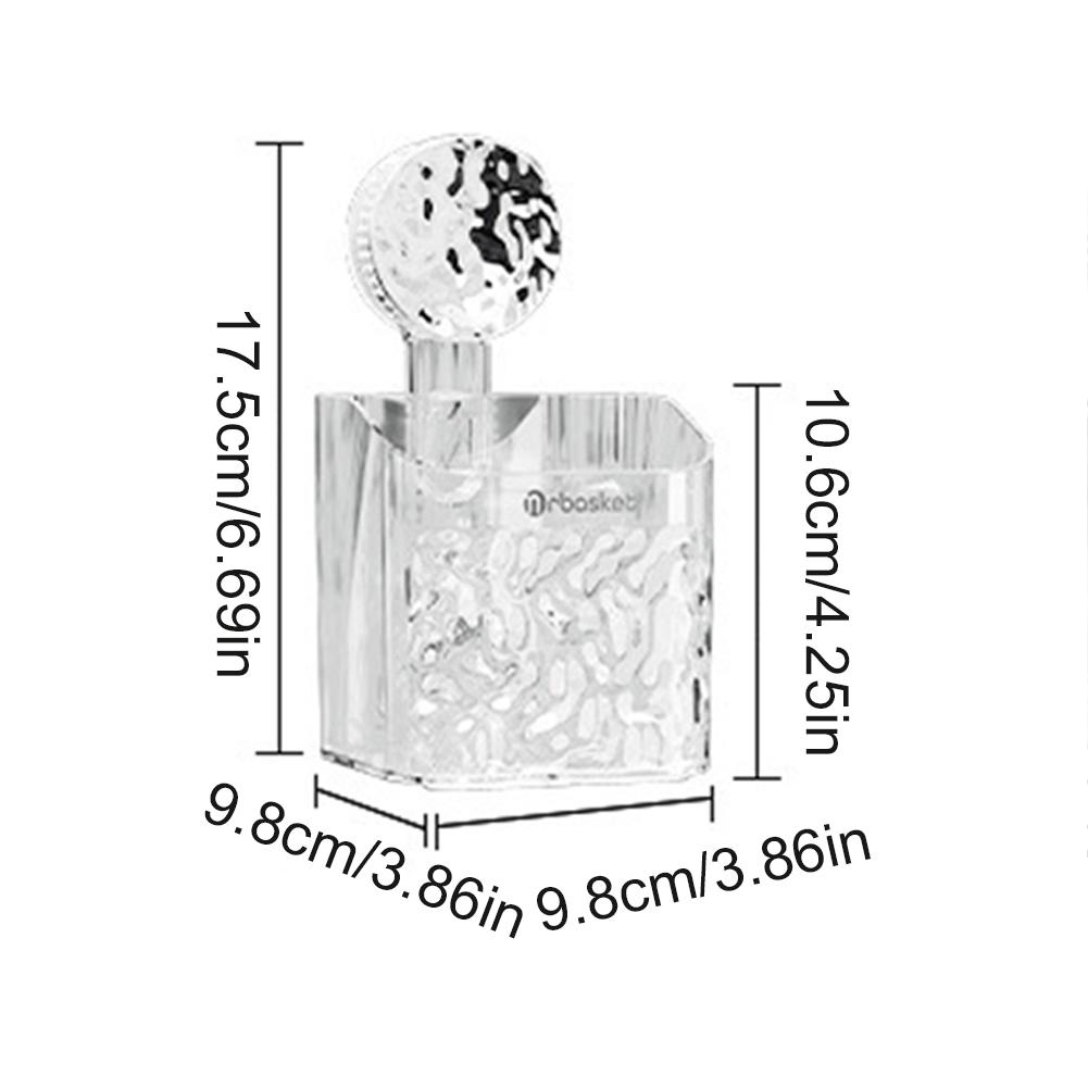 

New Large Capacity Light Luxury Style Glacier Pattern Suction Cup Shelf Wall Mounted No Drilling Shower Storage Rack for Makeup