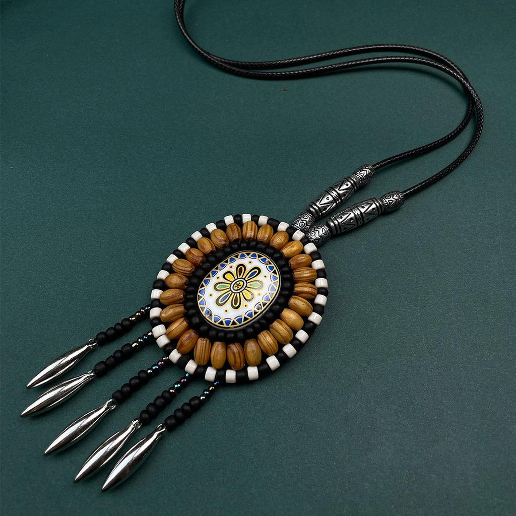 Tassel Pendant Handmade Sweater Chain Ladies, Vintage Fashion Court Style Necklace