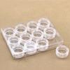 12-Grid Contact Lens Storage Box Transparent Round Portable Travel Contact Lens Case Soak Container Lenses Box For Beauty Pupil