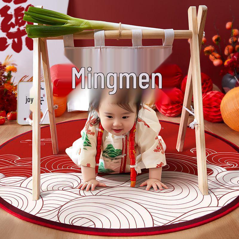 Complete Chinese Zhua Zhou Birthday Decoration Set for Baby Girls and Boys cm