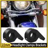 22mm Lenker Motorrad Blinker Halterungsrohr Klemmen Satz LED Scheinwerfer Lampen Scheinwerfer Halter Stützen Klemmen Halterungen