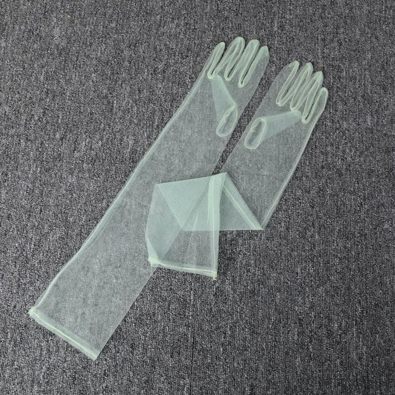 Свадебные перчатки Вечерние перчатки Сетчатые длинные перчатки 55cm