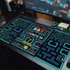 Pac-Man Custom Name Large Size Mouse Pad Large Gaming Table Cushion Non-slip Laptop Tablet Big Mousepad XXL Mat Mini PC Playmat With Lock Edge