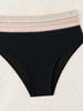 U Neck Webbing High Waist Sexy Two Piece Swimsuit Elegant Women Bikini