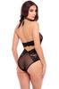 Body Lace and Mesh Black Ren50018 Blk