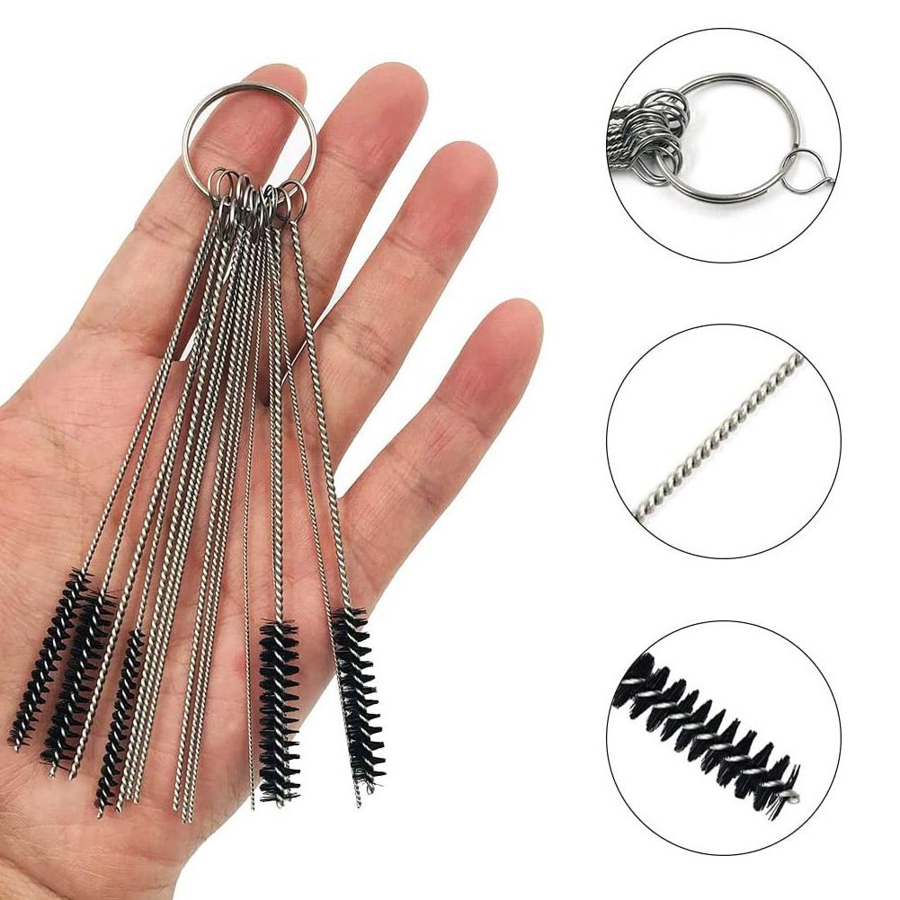Carburetor Cleaning Kit With Needles Brushes Polishing Tools Cleaner Set For Motorcycle ATV Welder Spray Gun Carb Jet Cleaning