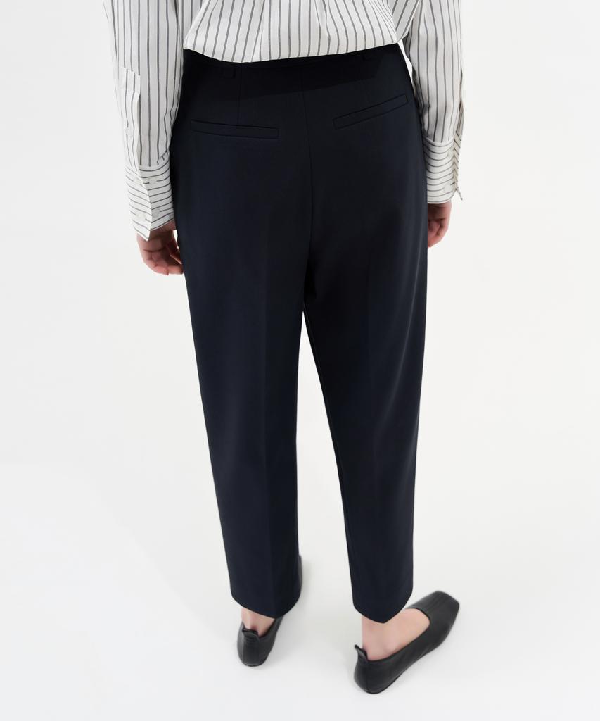 Laneonkyulleoseu Curved Wide Pants_Navy