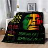 Bob Marley Music Throws Blanket for Kid Couch Sofa Travel Home Picnic Hiking Bed Beding Super Soft Flannel Blanket Birthday Gift