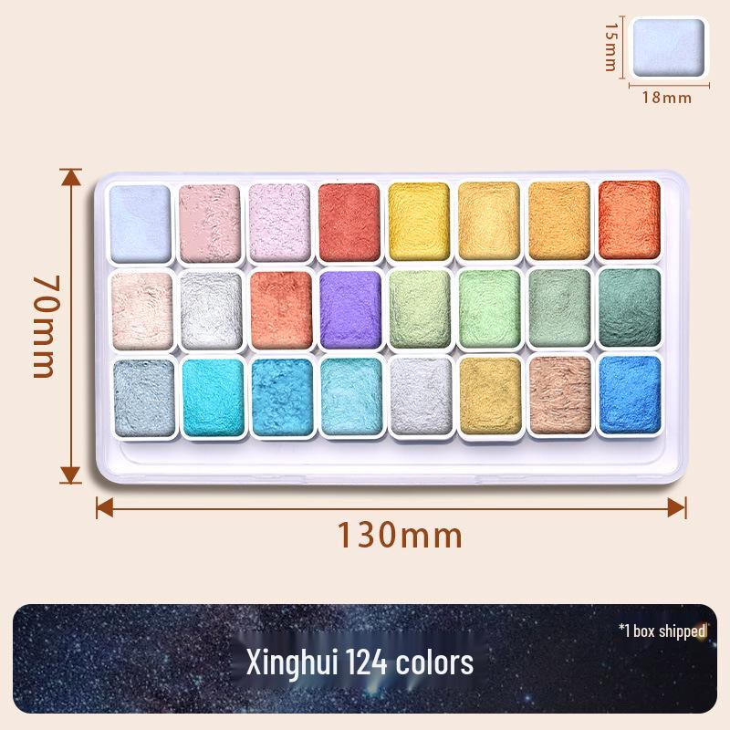 Pearlescent Watercolor Pigment - Color-Changing Gold for Nail Art & Thangka Painting.