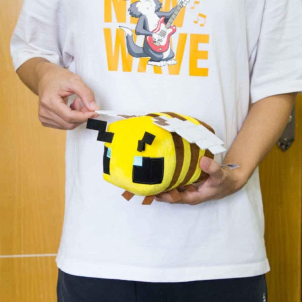 Putrer Bee Plush Toy 6.7"/17cm,Bee Stuffed Animals,Game Plush Toys for Christmas New Year Birthday Gift