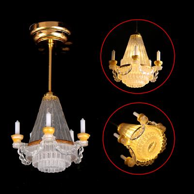 1:12 Dollhouse Minyatür Tavan Lambası LED Lamba Duvar Lambası Oturma Odası Dekor Oyuncak