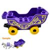 Trailer Car Motorcycle Boat Big Building Blocks Collocation Vehicle Accessory Kid DIY Toys Compatible With Duploed Set Gift