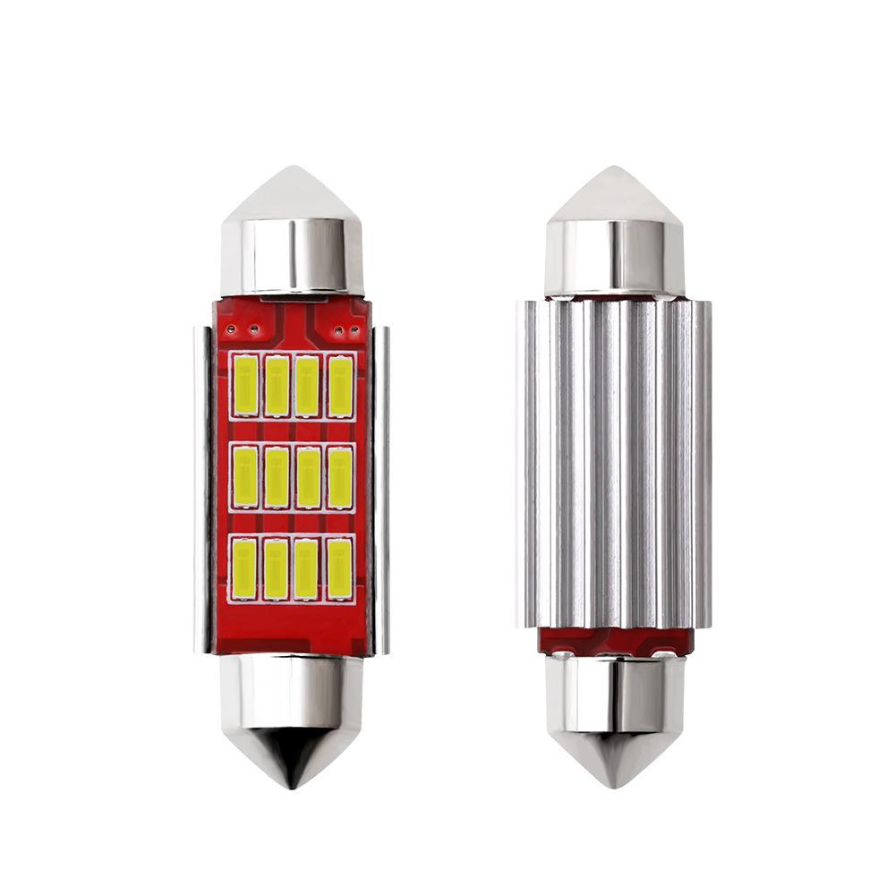 10pcs Car LED Reading Bulb 31mm 36mm 39mm 41mm C5W C10W Super Bright 4014 SMD Canbus Error Free Auto Interior Doom Lamp