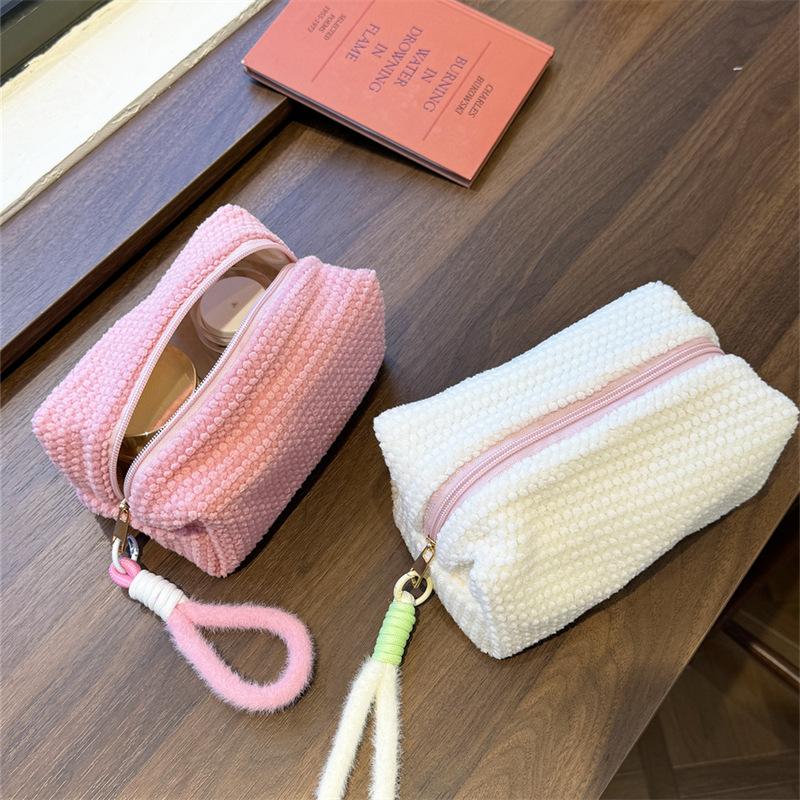Makeup Bags with Handle Soft Travel Cosmetic Storage Bag Portable Organizer Pencil Case Cute Clutch Pouch 2025 New Gift
