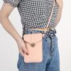 New PU Leather Touch Screen Phone Purse Portable Strap with Hook Closure Mobile Phone Bag Multi-function Shoulder Handbag