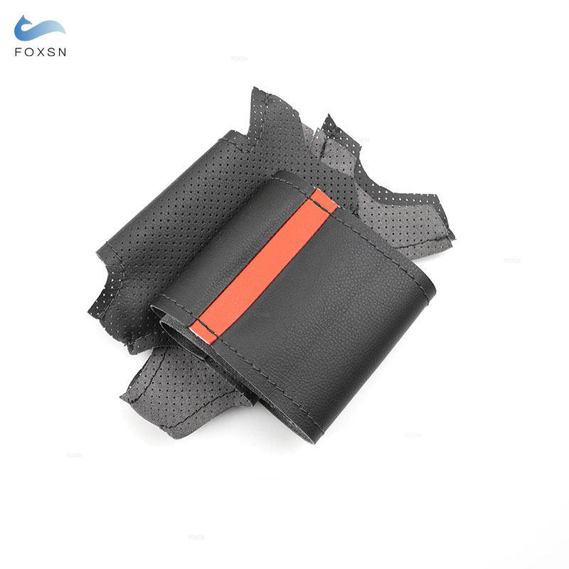 Car Accessories Steering Wheel Cover Leather Trim For Mini R56 R57 Hatchback Clubman Clubvan Convertible Coupe Roadster 3-Spoke