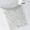 Laser Sliver Star Ocean Dolphin Whale Shoal of Fish Bubbles Sea Marine Organisms Nail Art Sticker Self Adhesive Manicure Decal