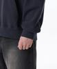 Oversized Two-Tone Hooded Sweatshirt [Navy]