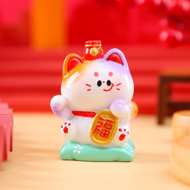 Personalized Desktop Cat Car Ornament - Center Console Doll Decoration
