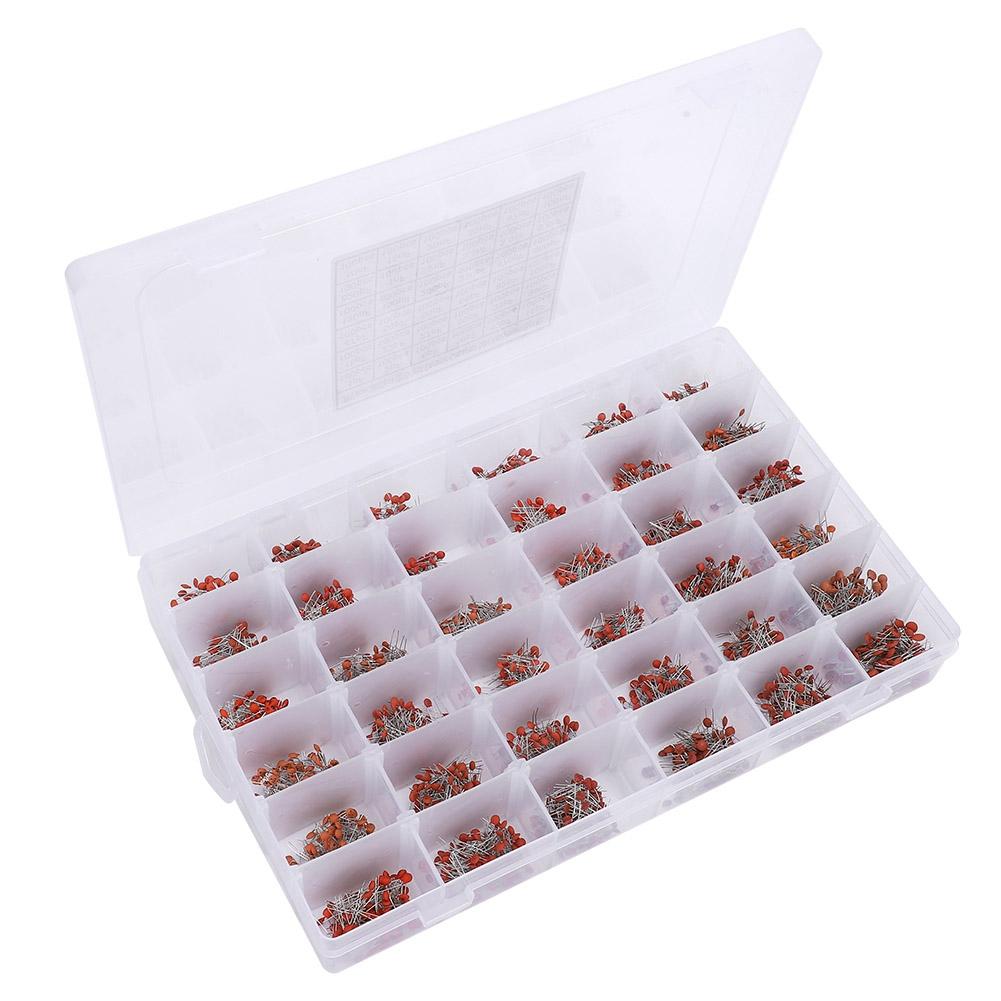 3600Pcs Ceramic Capacitor 36 Specification InLine 1pF100nF 50V Classification Box Kit