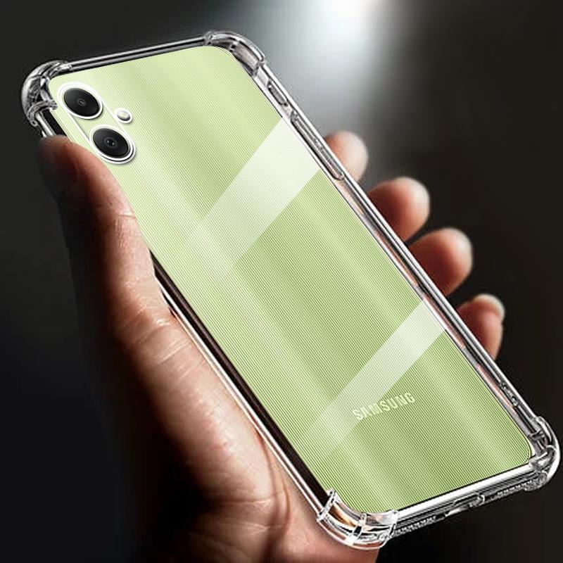 

Thickened Airbag Shockproof Clear Soft Phone CasesFor Samsung A05 case 4G Transparent Back Cover For Galaxy A15 A25 5G cases
