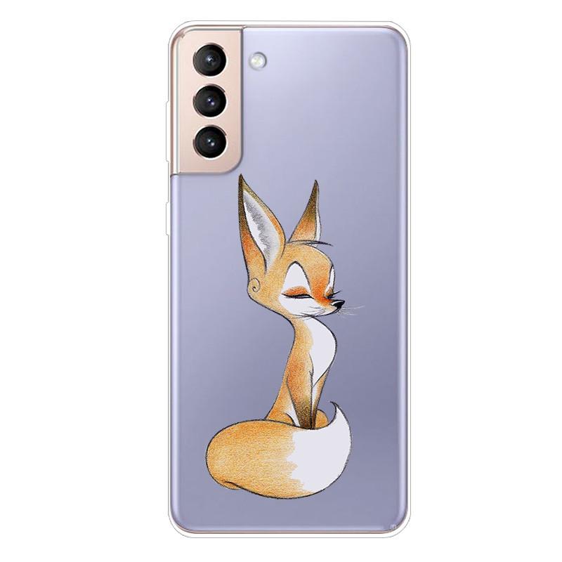 For Samsung S21 FE Case TPU Silicone Soft Clear Case for Samsung Galaxy S 21 / S21 Plus 5G Cover S21 Ultra FE Transparent Coque