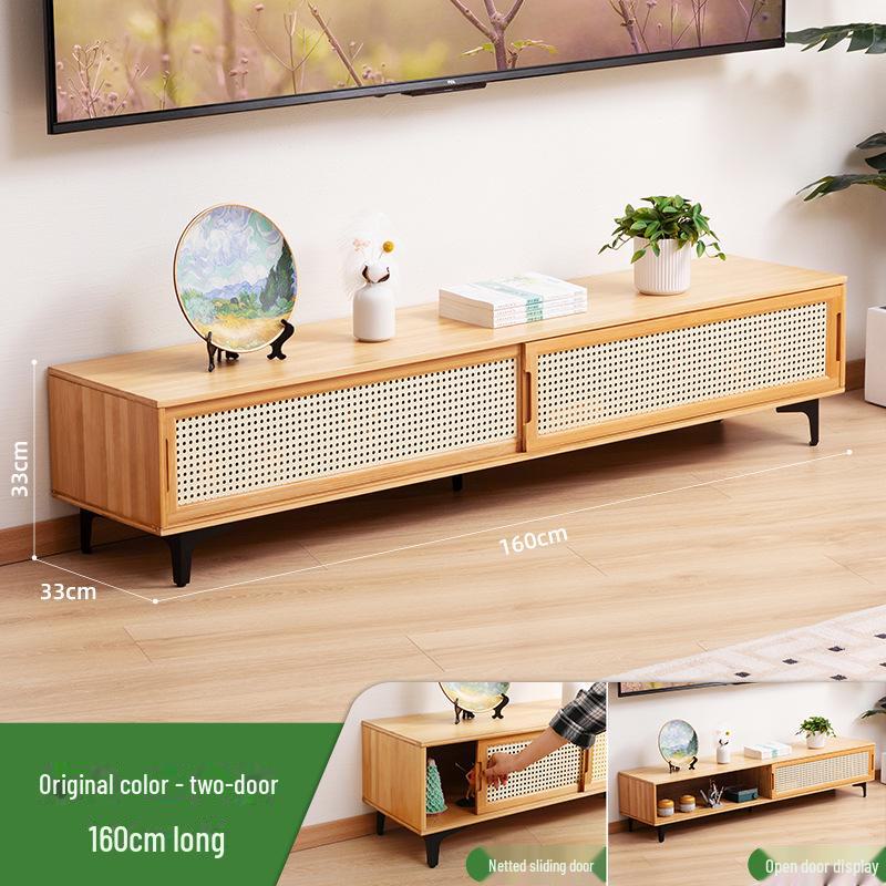Luxury Retractable TV Cabinet & Coffee Table Combination for Small Apartments