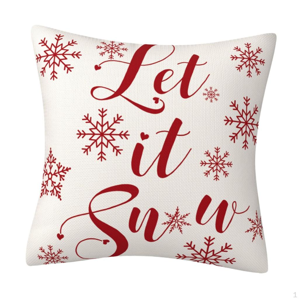 18x18inch Christmas Cushion Cover for Bedroom Holiday Decor