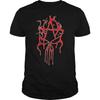 Anarchy Punishment Flowing Blood Skull T-Shirt 100% Cotton O-Neck Summer Short Sleeve Casual Mens T-shirt Size S-3XL