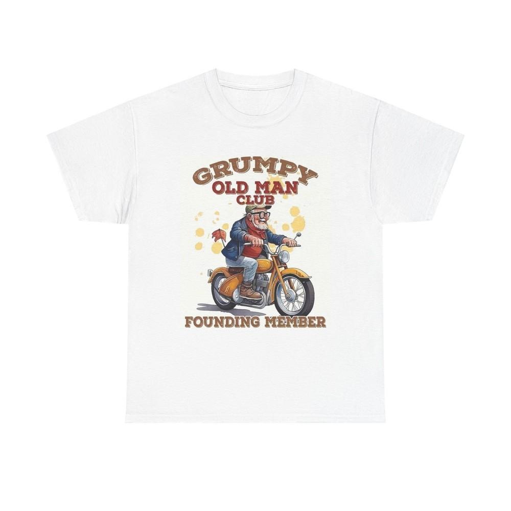Grumpy Old Man Graphic T Shirt Funny Unisex Heavy Cotton Tee Unisex T-Shirt S