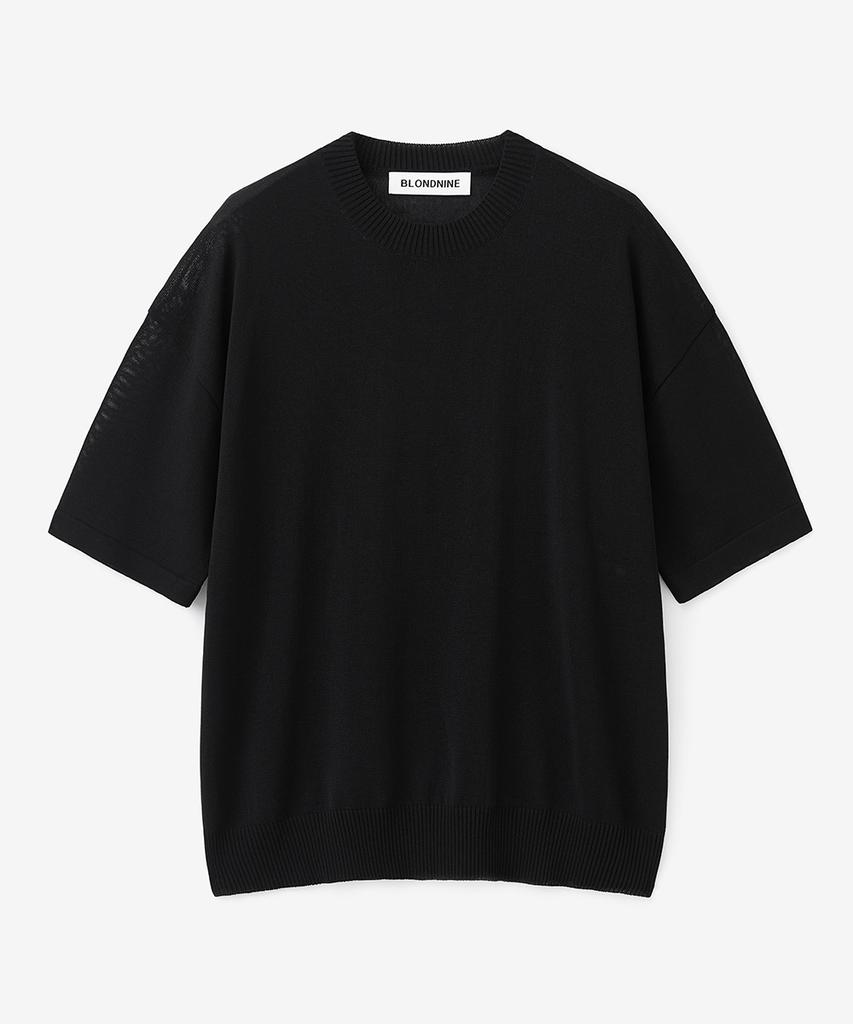 BLOND9 Cool Essential Round Neck Short Sleeve Knit (9 Colors)