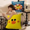 Cute Cartoon Art Duck Pillow Gift Home Office Decoration Bedroom Sofa Car Cushion Cover case 45x45