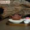 200ml Vintage Yixing Purple Clay Teapots Handmade Line Circle Pot Raw Ore Clear Water Mud Kettle Zisha Teaset Tea Services Craft