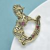 Vintage Rocking Horse Brooches For Women Unisex Lovely Toy-design Horse Party Casual Brooch Pins Gifts