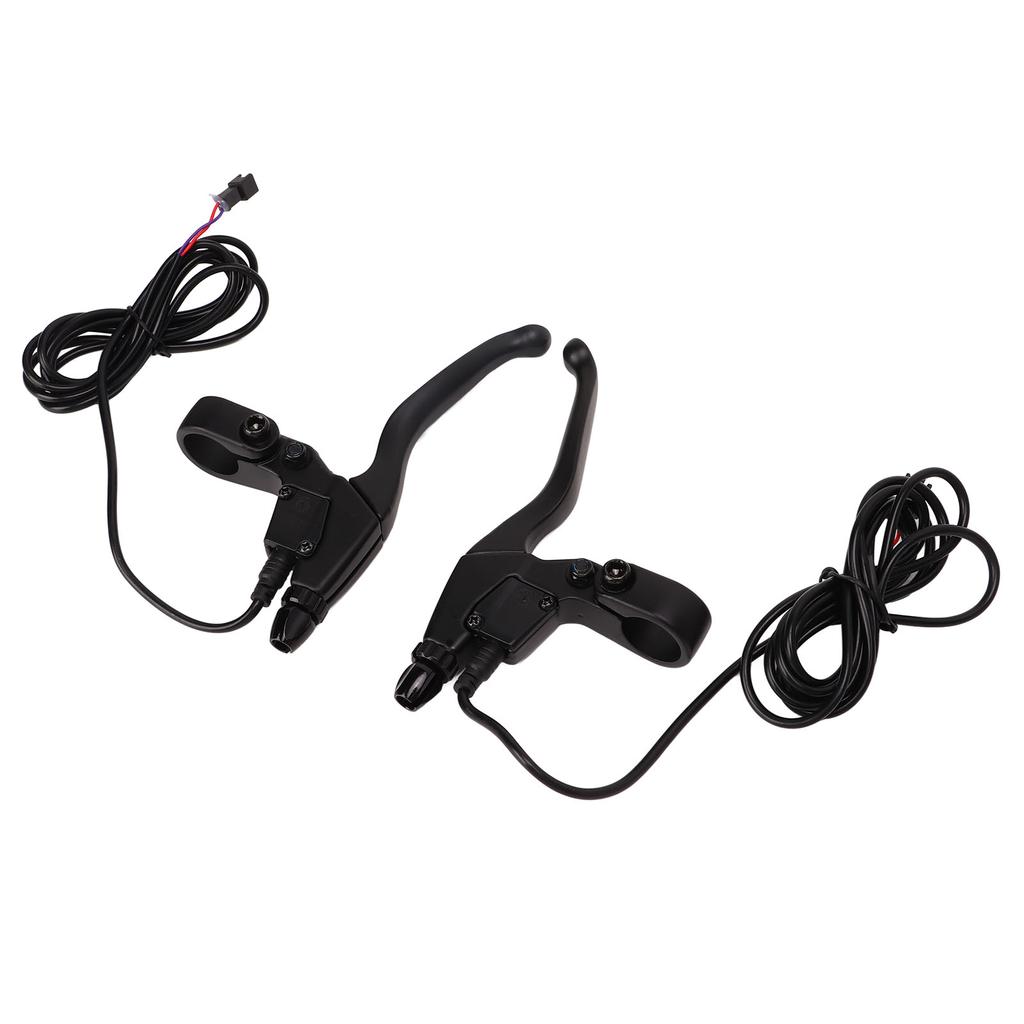 Electric Bike Brake Lever Aluminum Waterproof Brake Handle Electric Brake Levers Replacement Parts Black