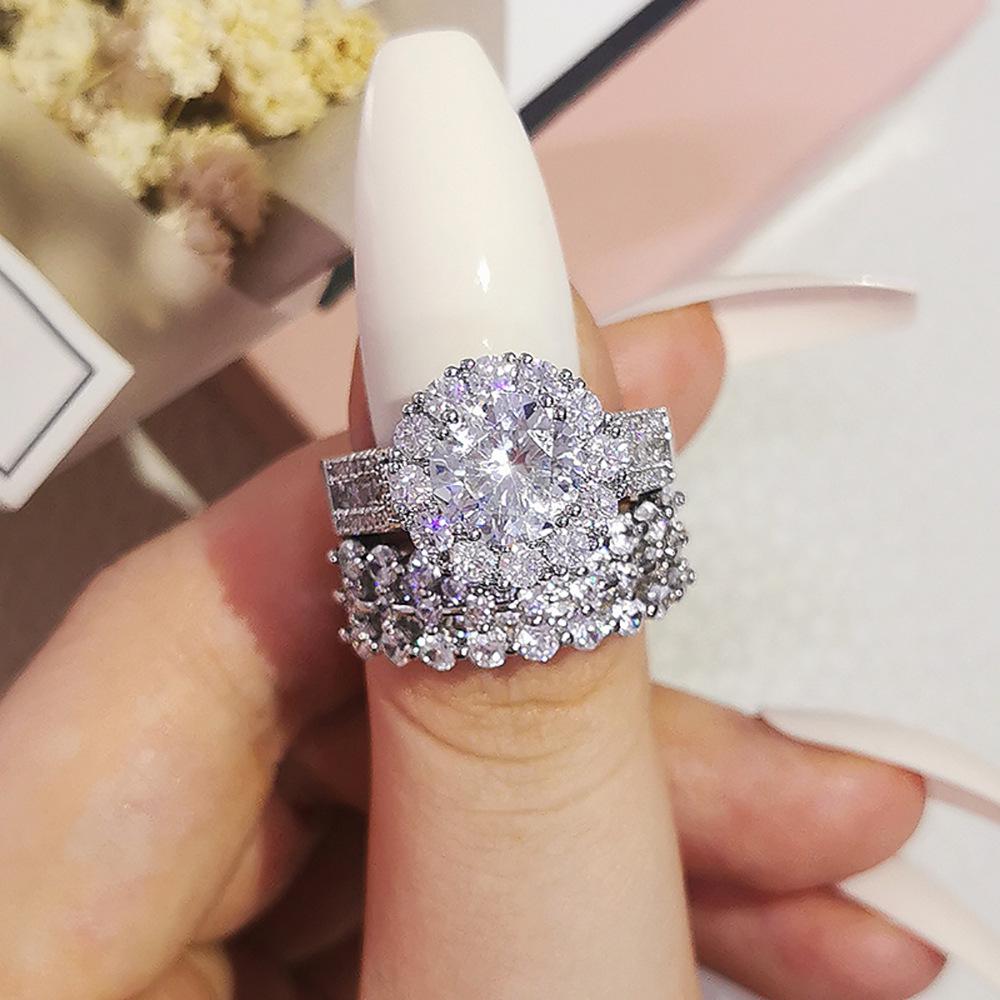Women's Micro-Paved Diamond Combination Ring