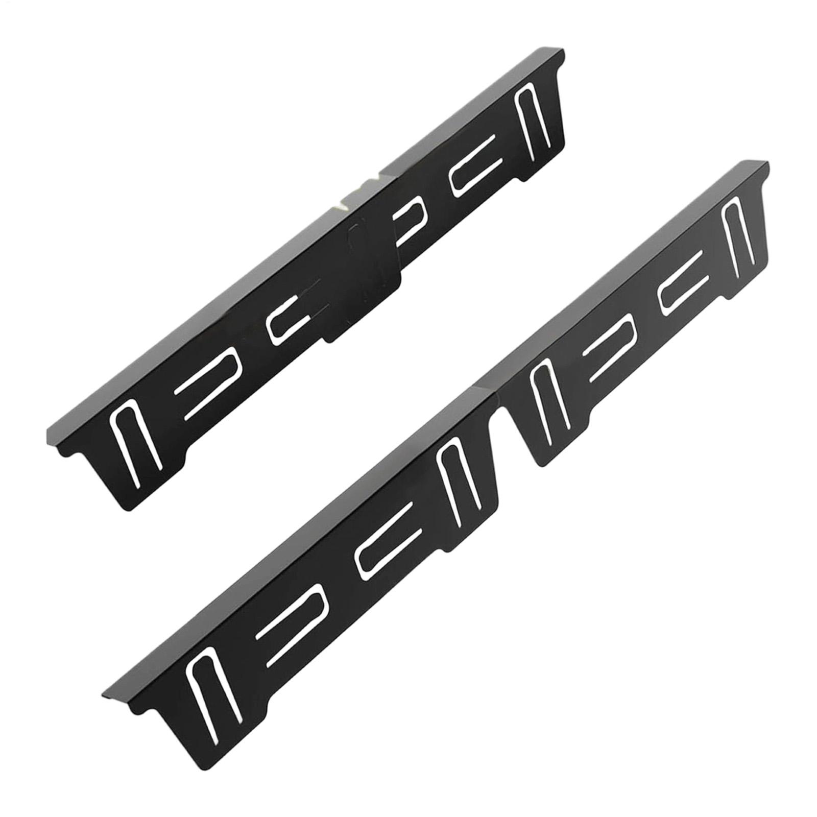 

2Pcs Stove Gap Covers Heat Resistant Sturdy Countertop Protector Range Trim Kit чорний