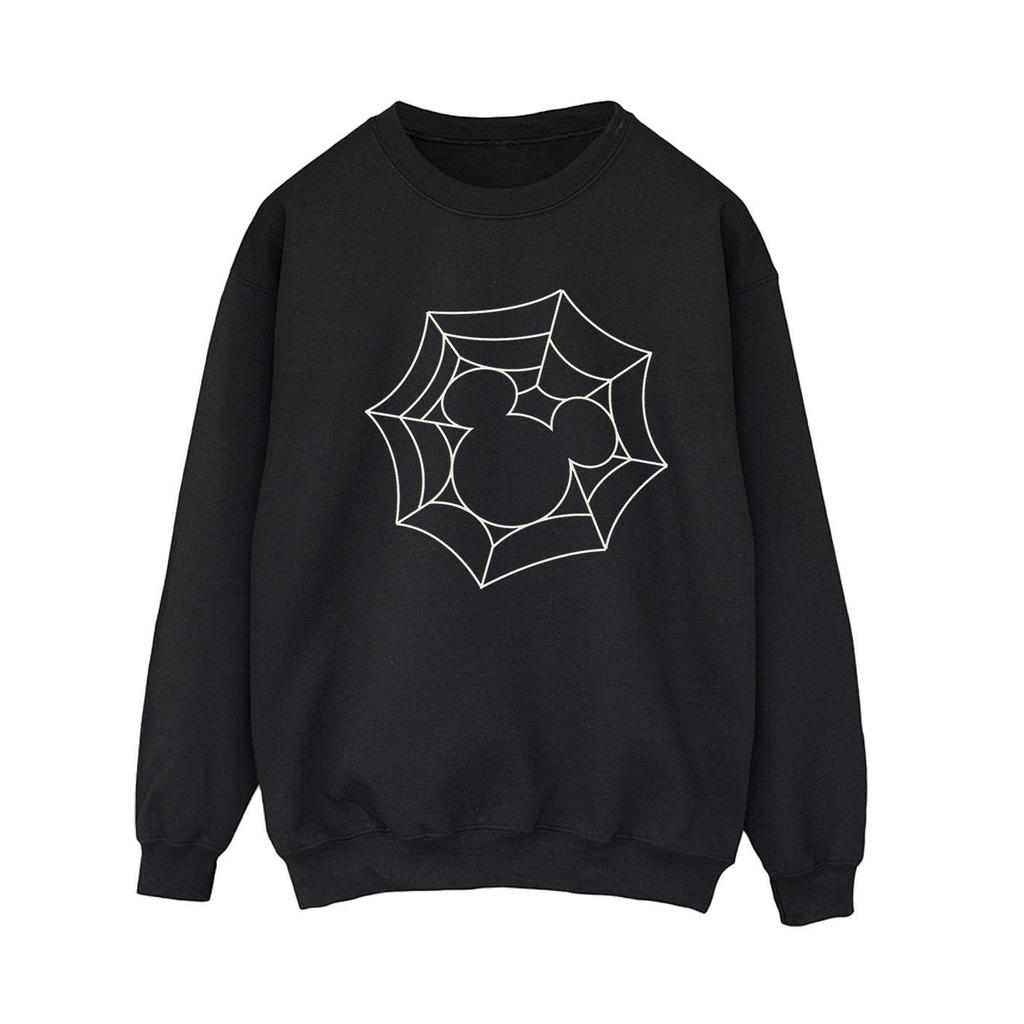 Disney Womens/Ladies Mickey Mouse Spider Web Sweatshirt