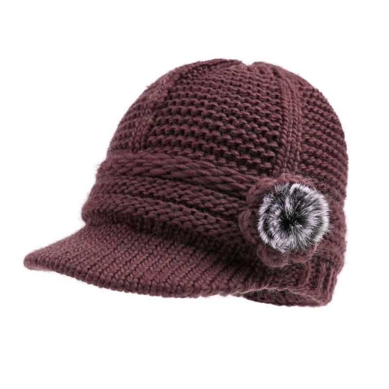 Autumn and Winter Hat Women's Winter Wool Hat Hat Fleece Hat Women's Hat Mother-in-law Hat