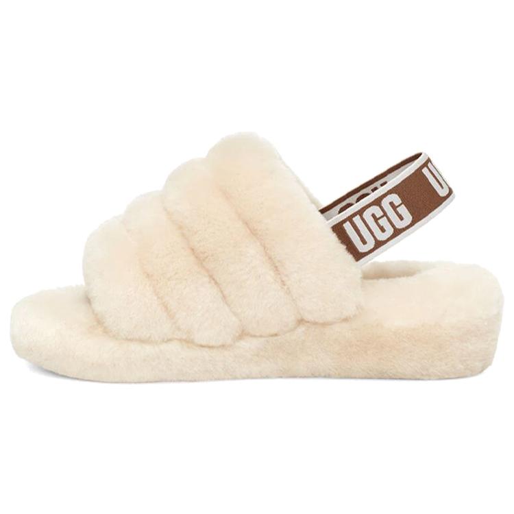 UGG Fluff Yeah Ciabatte Bianche Donna 1095119-NAT cm