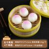 PVC Simulation Chinese Breakfast Dumplings, Steamed Bread Model Steamer, Food Toys, Table Display, Plastic Crafts, 9Pcs per Set