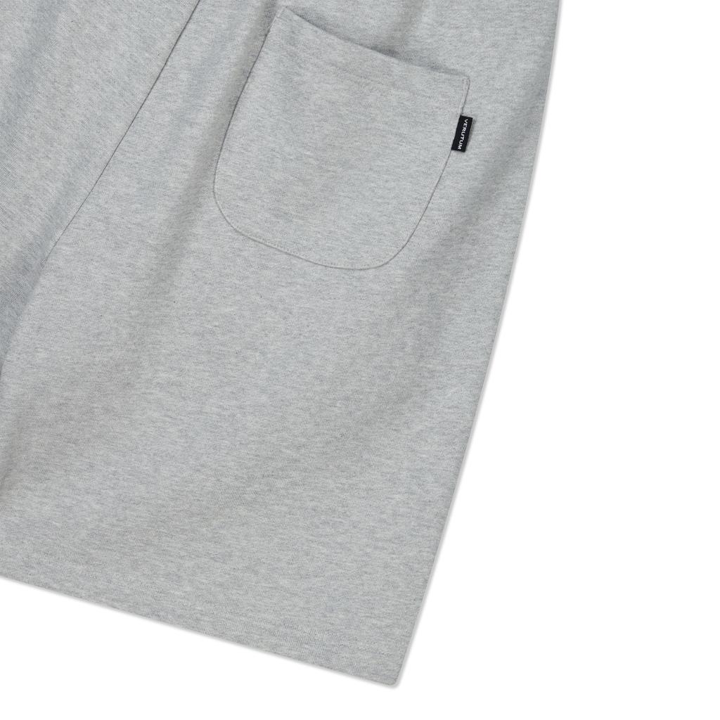 VERUTUM Ivy Arch Logo Shorts Men'S Melange Grey Black